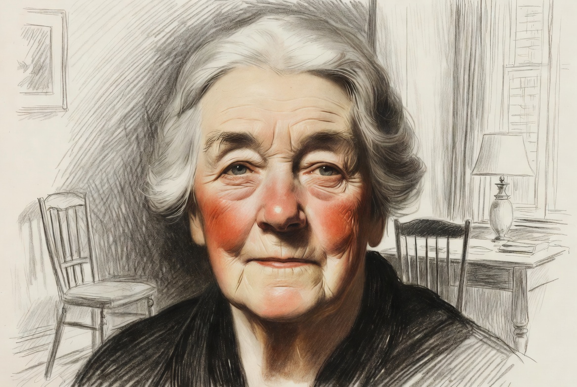Portrait of Margaret Chen, retired teacher